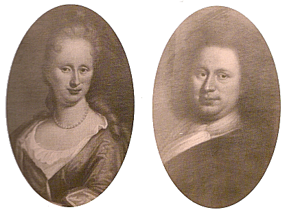 quadros a óleo representando António Cremer e esposa